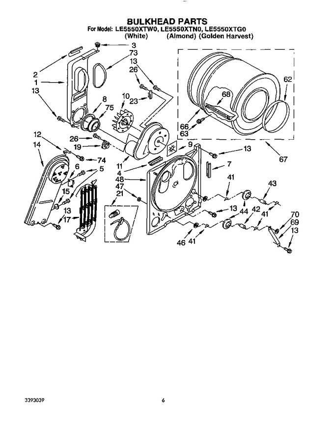 Diagram for LE5550XTW0