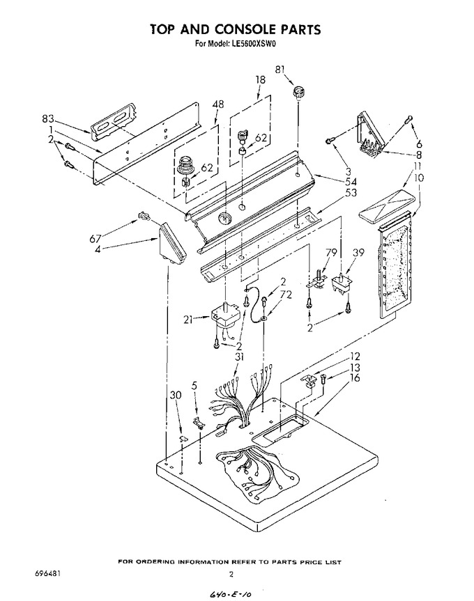 Diagram for LE5600XSW0