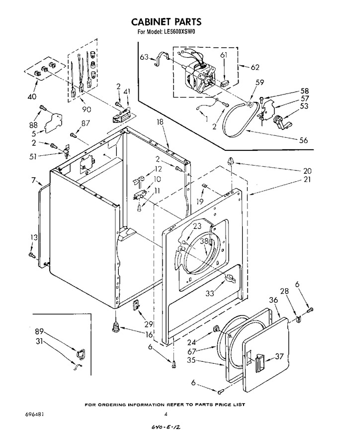 Diagram for LE5600XSW0