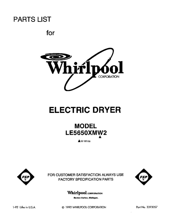 Diagram for LE5650XMW2