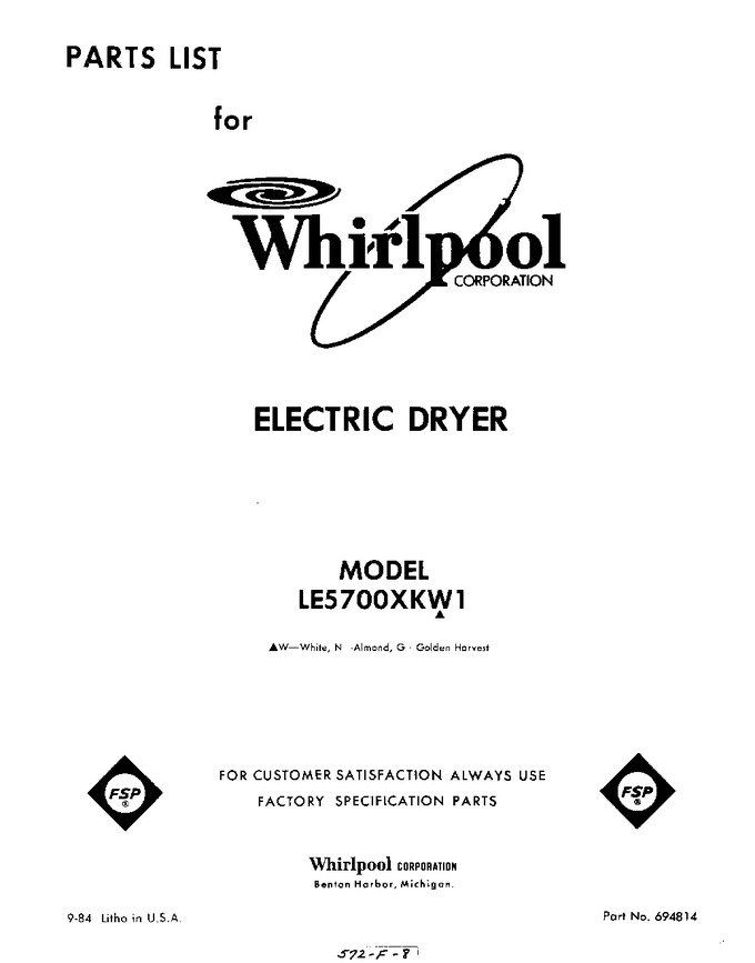 Diagram for LE5700XKW1