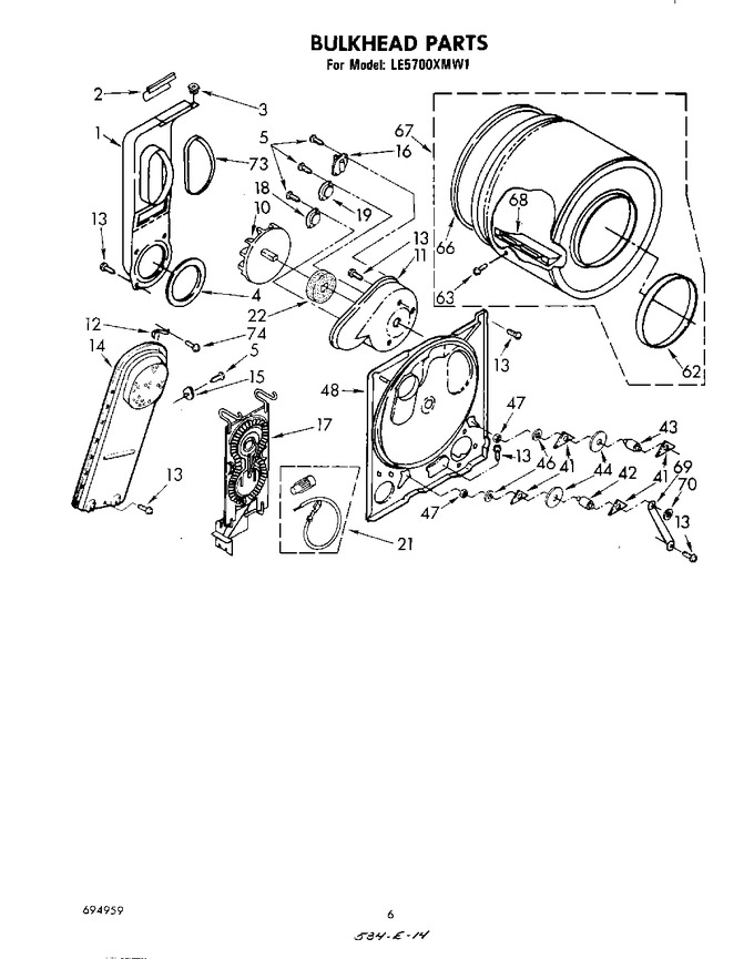 Diagram for LE5700XMW1