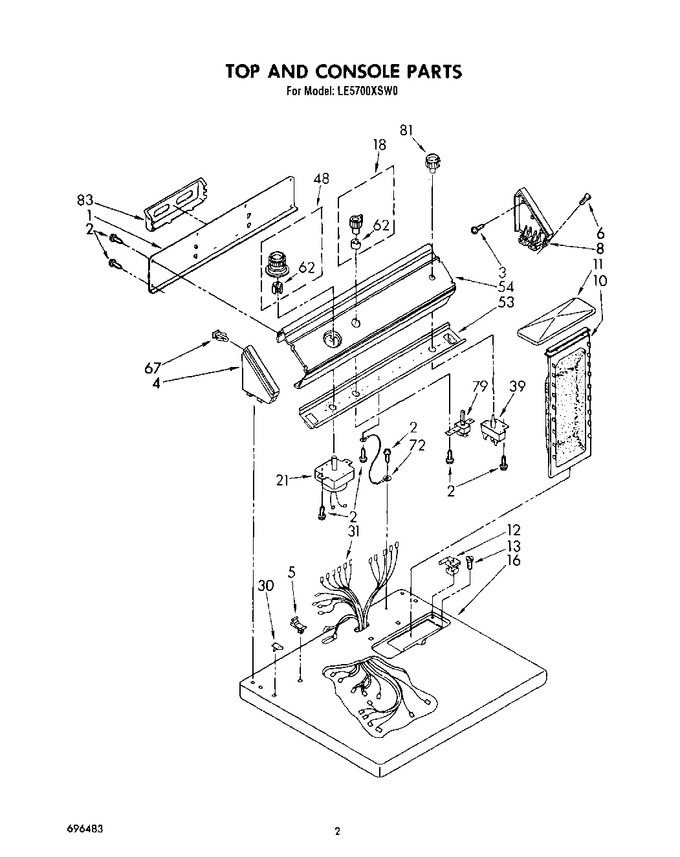 Diagram for LE5700XSW0