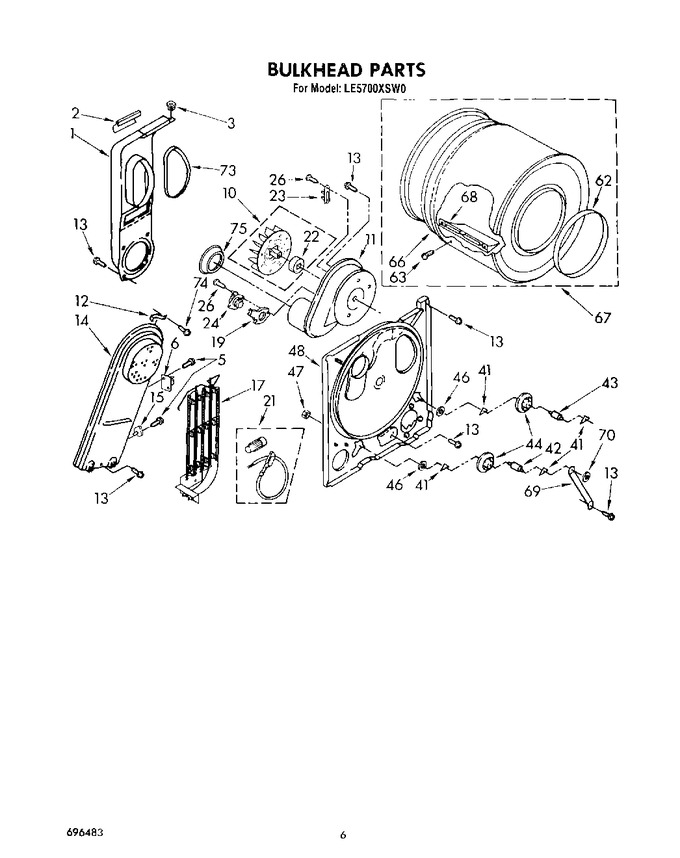 Diagram for LE5700XSW0