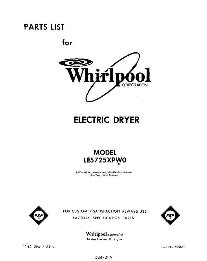 Diagram for LE5725XPW0