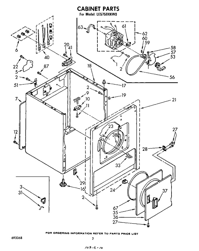 Diagram for LE5750XKW0