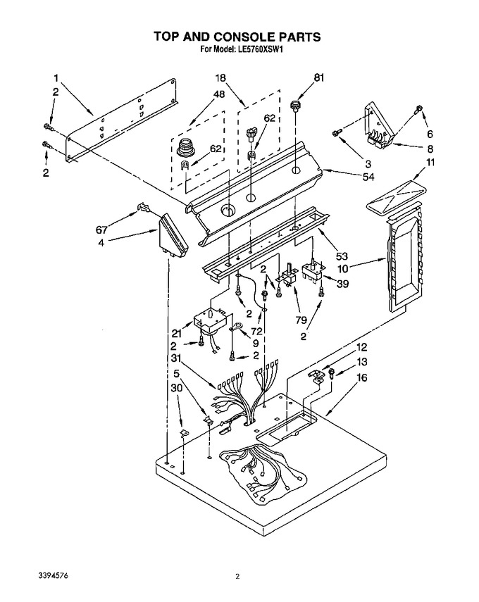 Diagram for LE5760XSW1