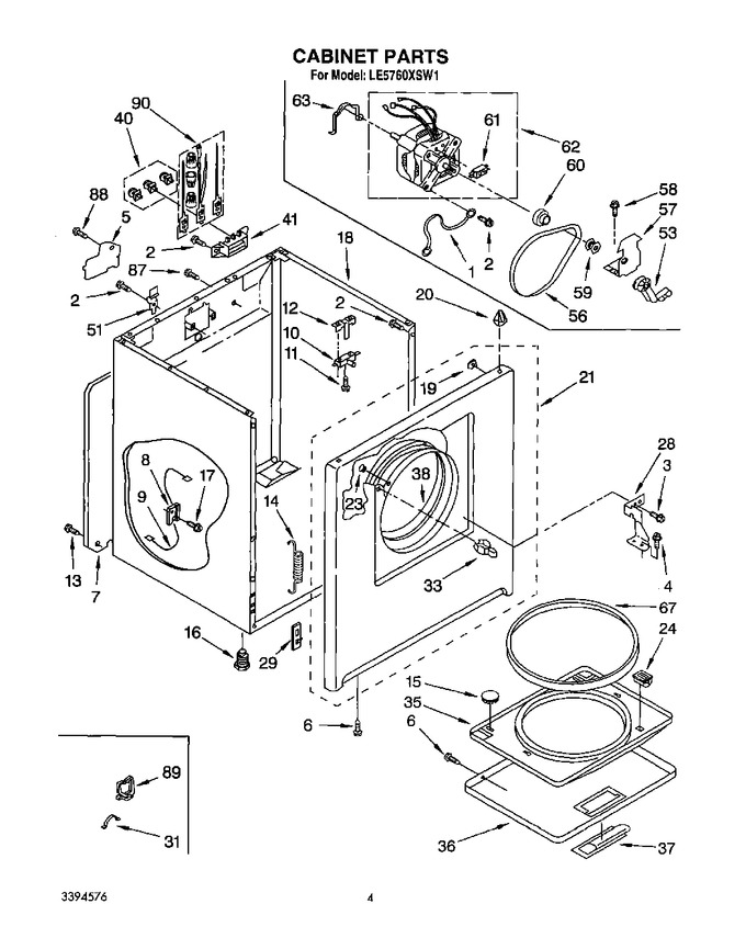 Diagram for LE5760XSW1