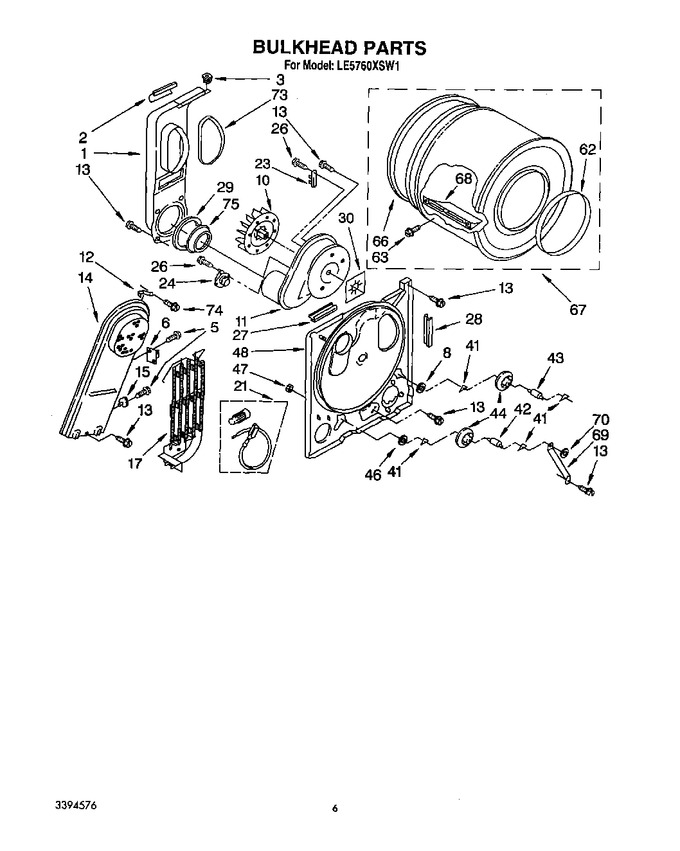Diagram for LE5760XSN1