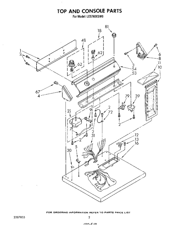 Diagram for LE5760XSW0