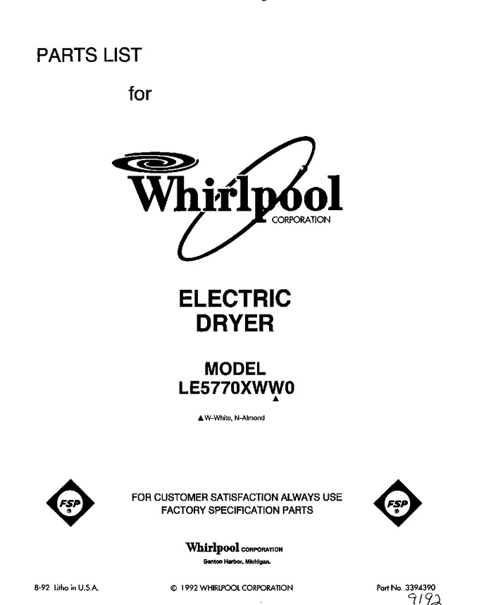 Diagram for LE5770XWN0