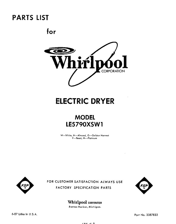 Diagram for LE5790XSW1