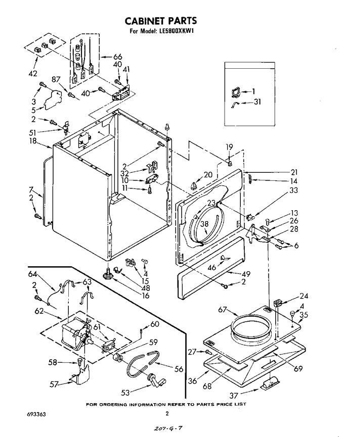 Diagram for LE5800XKW1