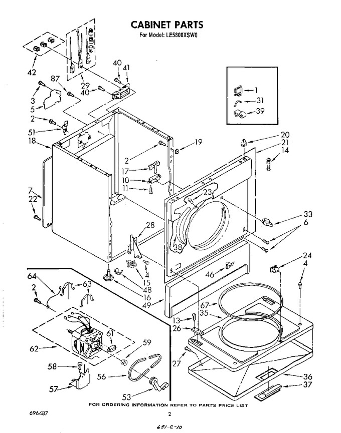 Diagram for LE5800XSW0
