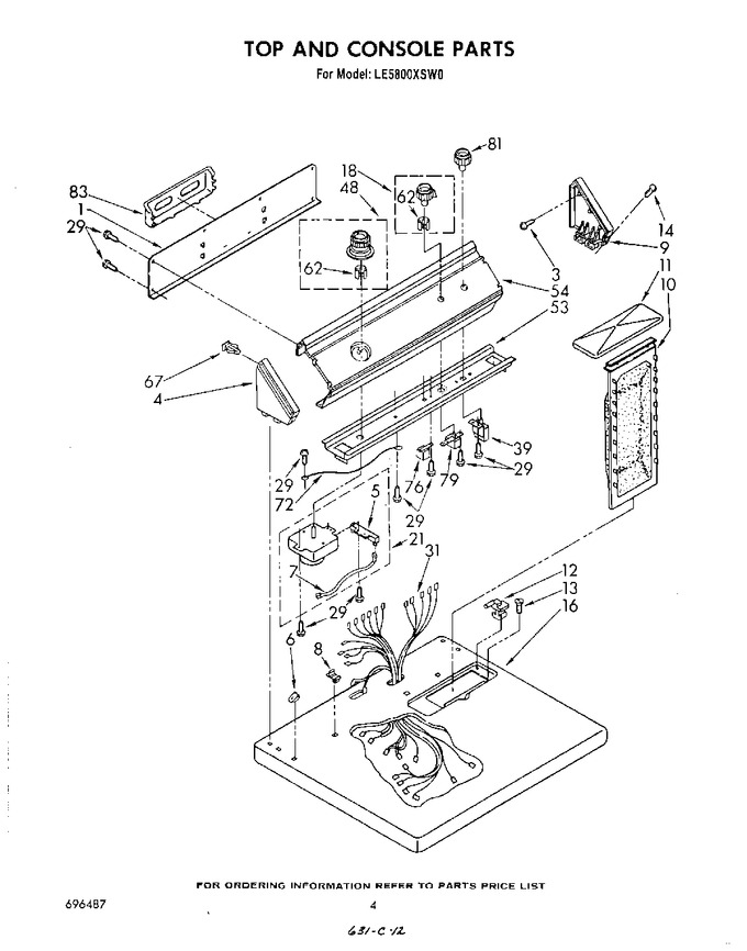 Diagram for LE5800XSW0