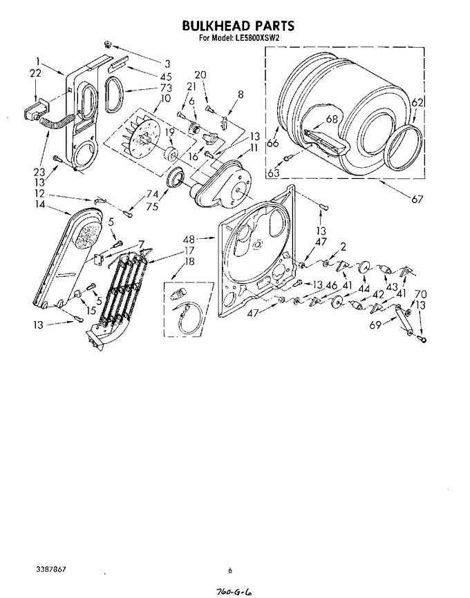 Diagram for LE5800XSW2