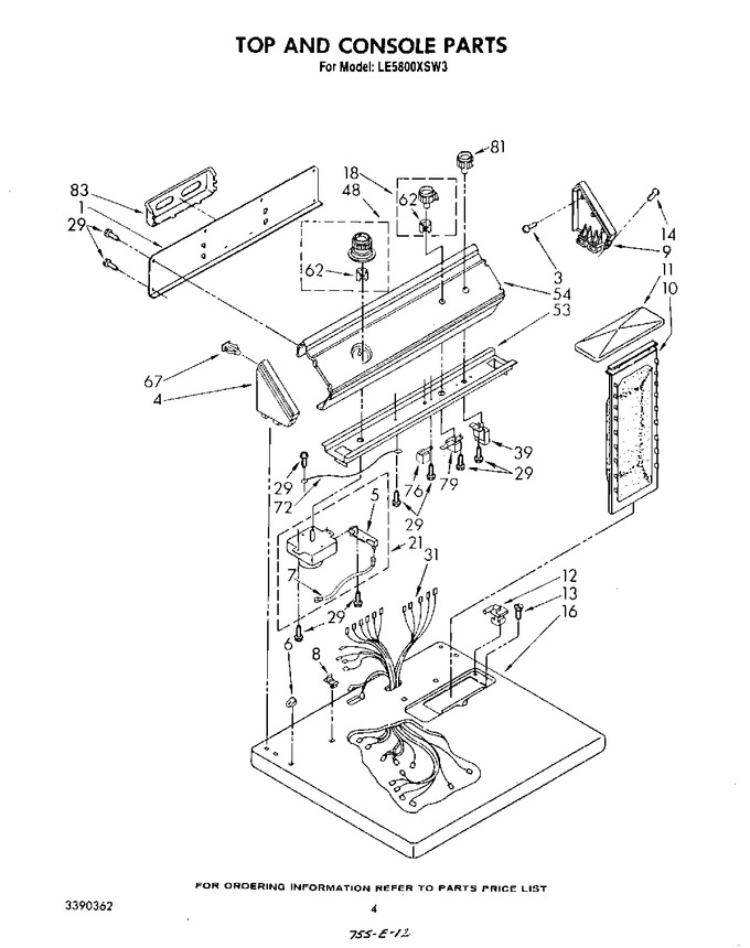 Diagram for LE5800XSW3