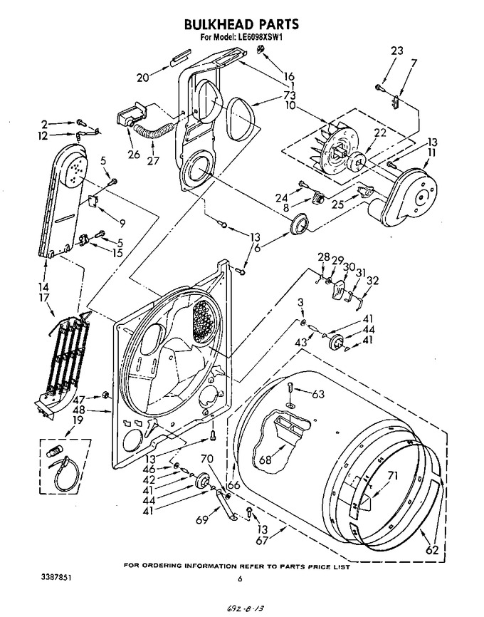 Diagram for LE6098XSW1