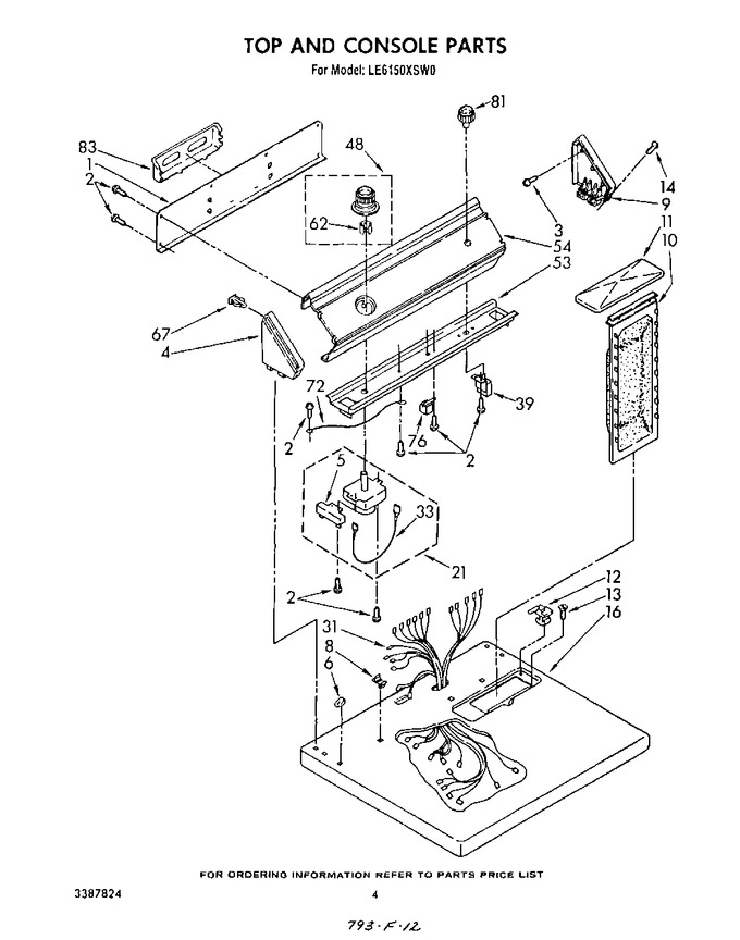 Diagram for LE6150XSW0