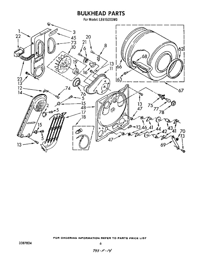 Diagram for LE6150XSW0