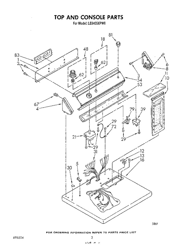Diagram for LE6405XPW0