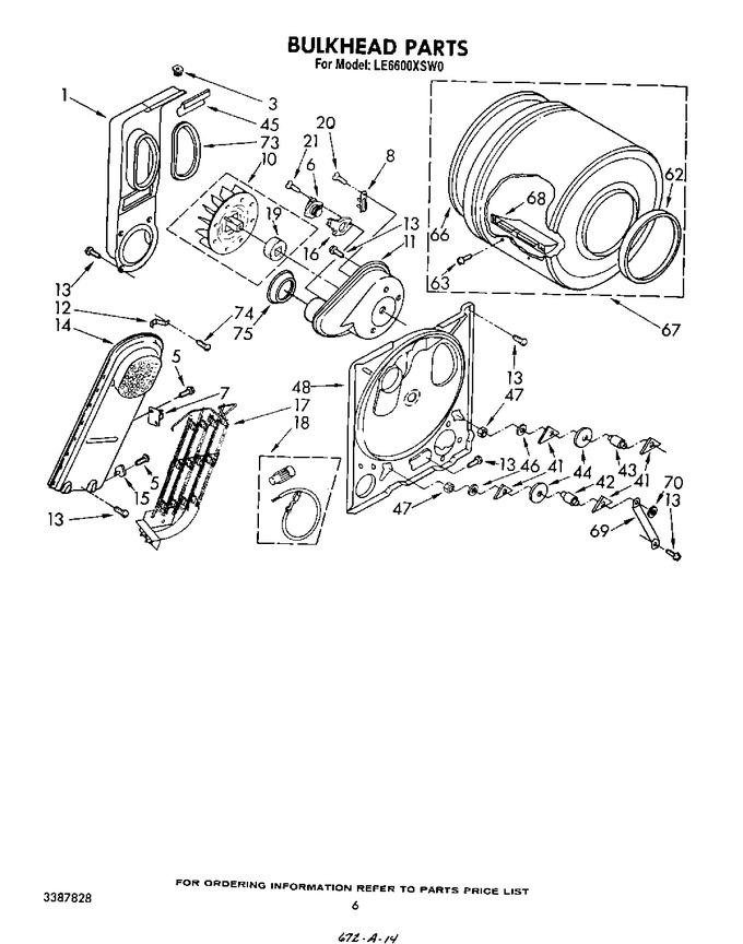 Diagram for LE6600XSW0