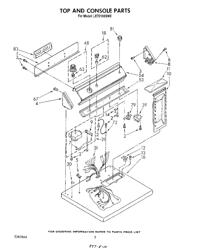 Diagram for LE7010XSW0