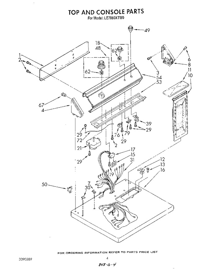 Diagram for LE7080XTW0
