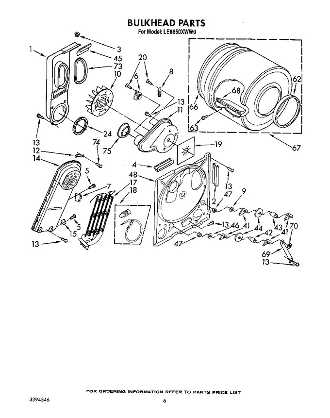 Diagram for LE8650XWW0