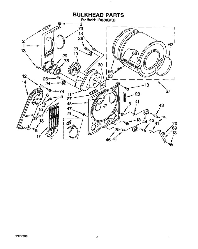 Diagram for LE8860XWQ0