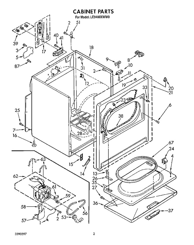 Diagram for LE9480XWN0