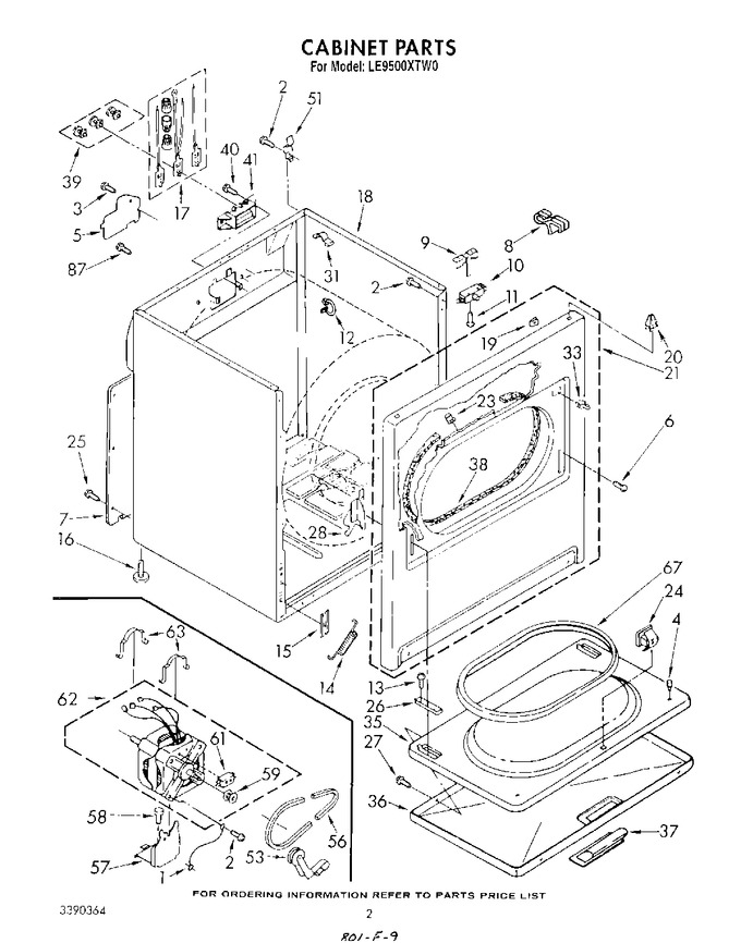Diagram for LE9500XTG0