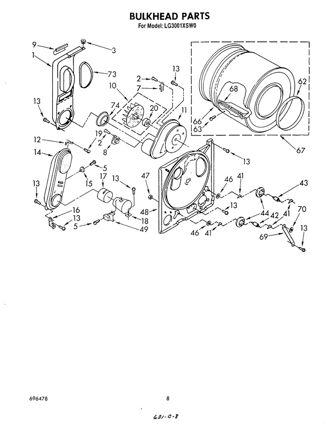 Diagram for LG3001XSW0