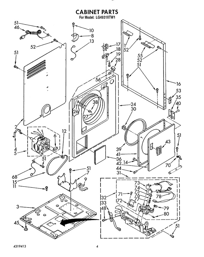 Diagram for LG4931XTW1