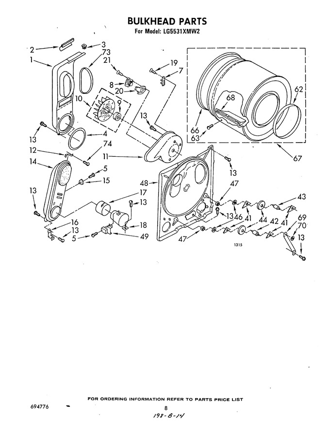 Diagram for LG5531XMW2