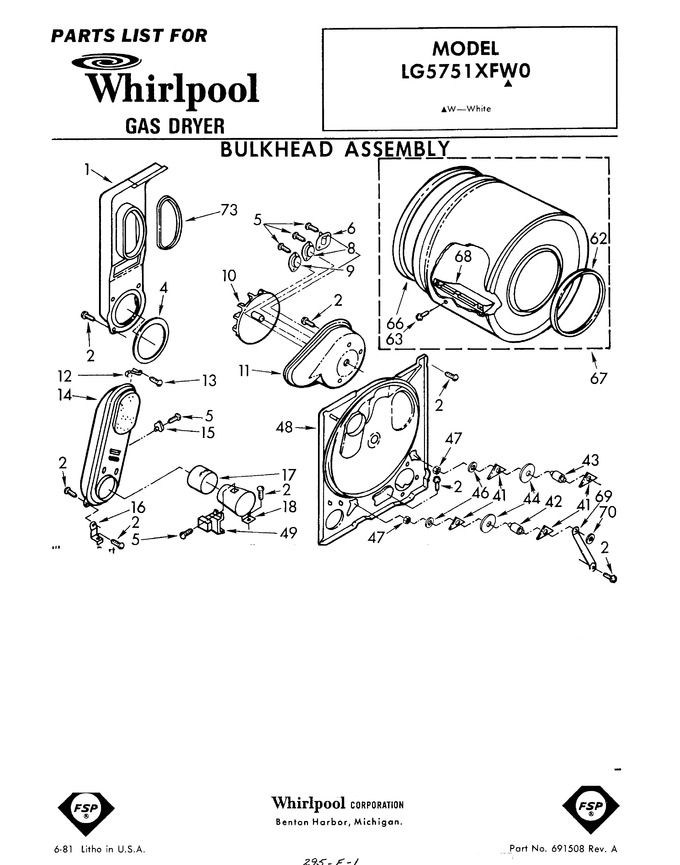 Diagram for LG5751XFW0
