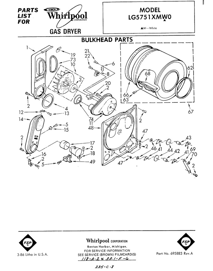 Diagram for LG5751XMW0