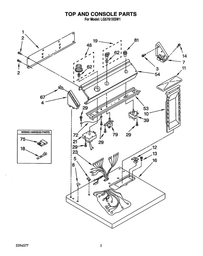 Diagram for LG5761XSW1