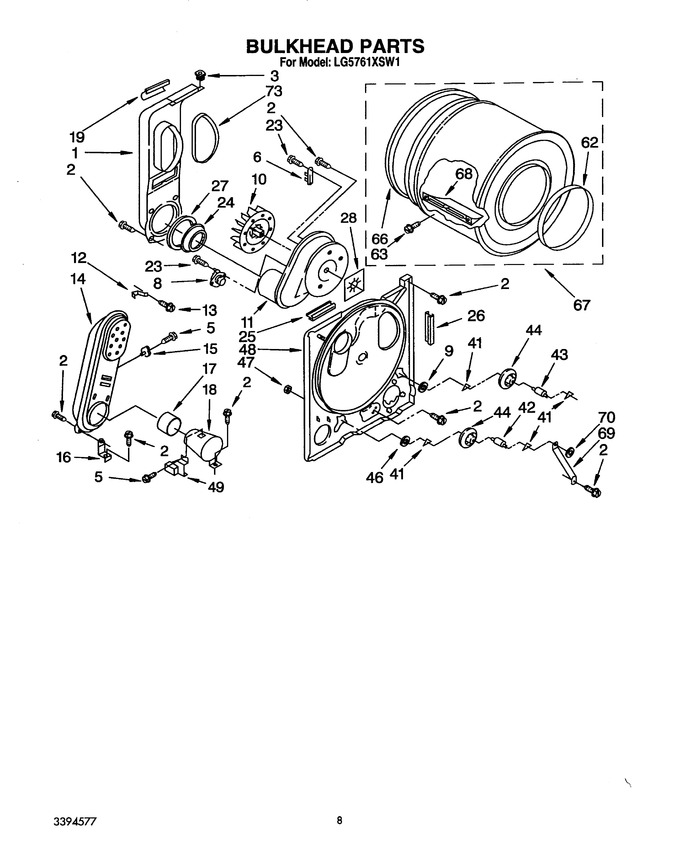 Diagram for LG5761XSW1