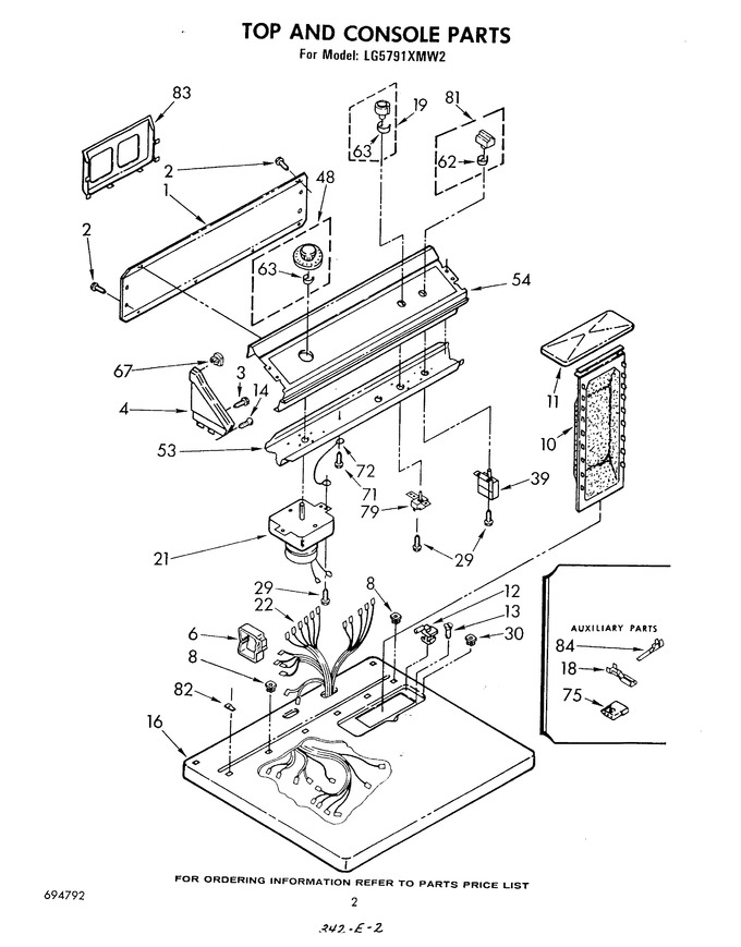Diagram for LG5791XMW2