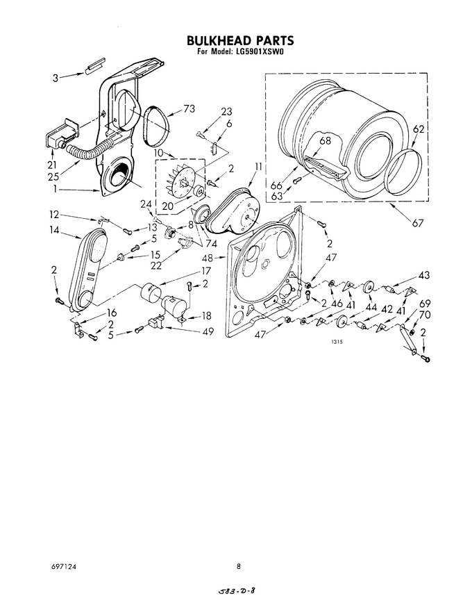 Diagram for LG5901XSW0