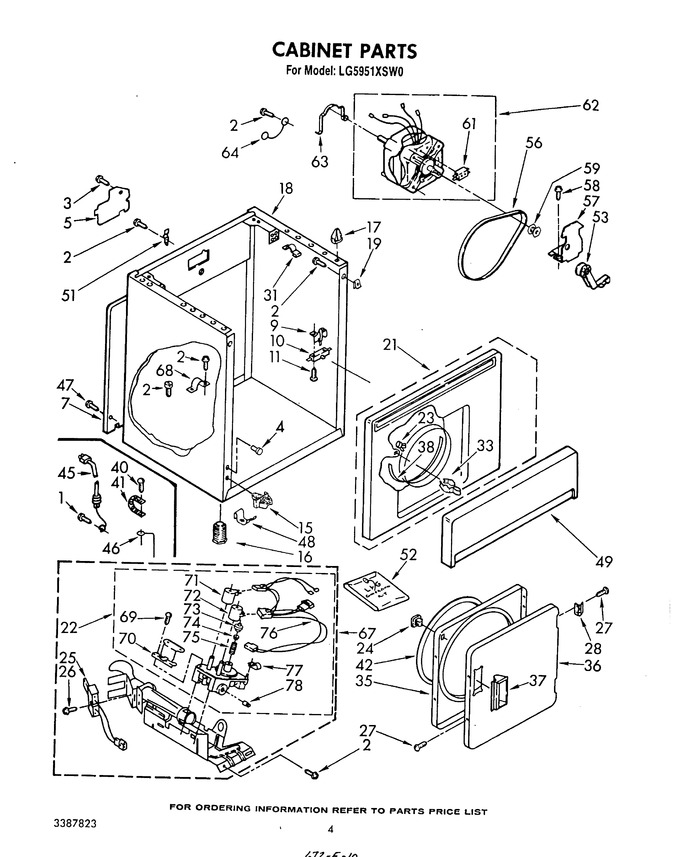 Diagram for LG5951XSW0