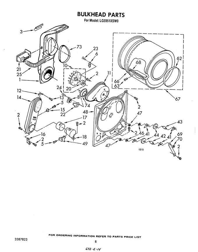 Diagram for LG5951XSW0