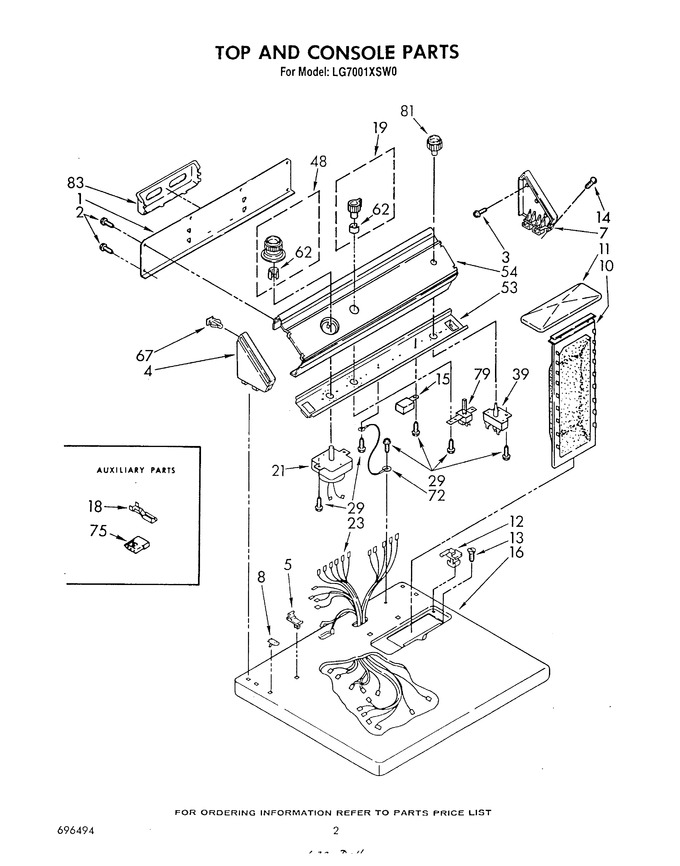 Diagram for LG7001XSW0