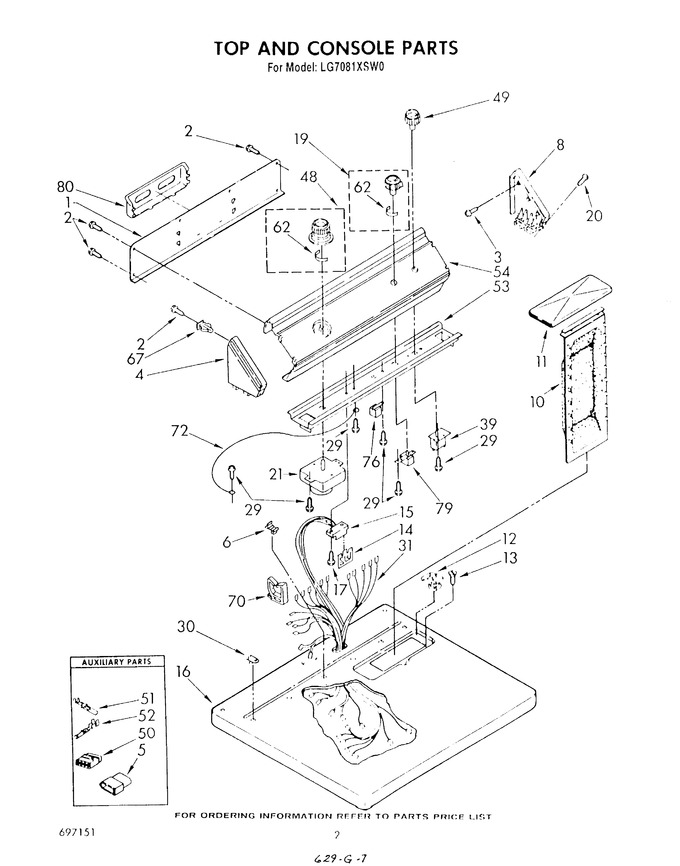 Diagram for LG7081XSW0
