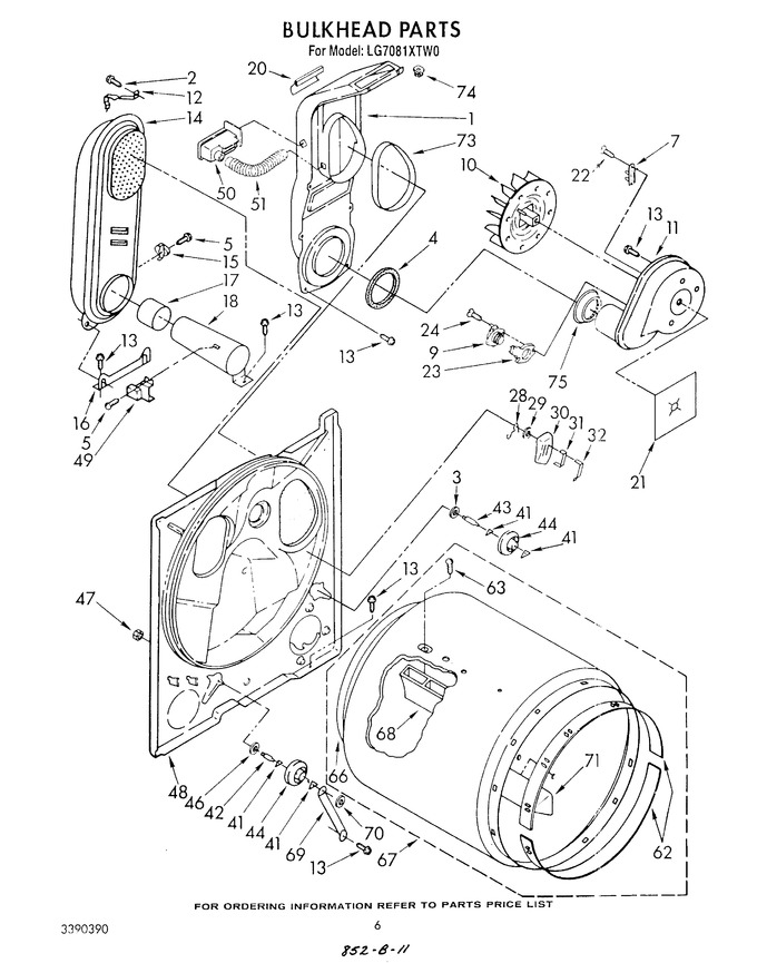 Diagram for LG7081XTG0