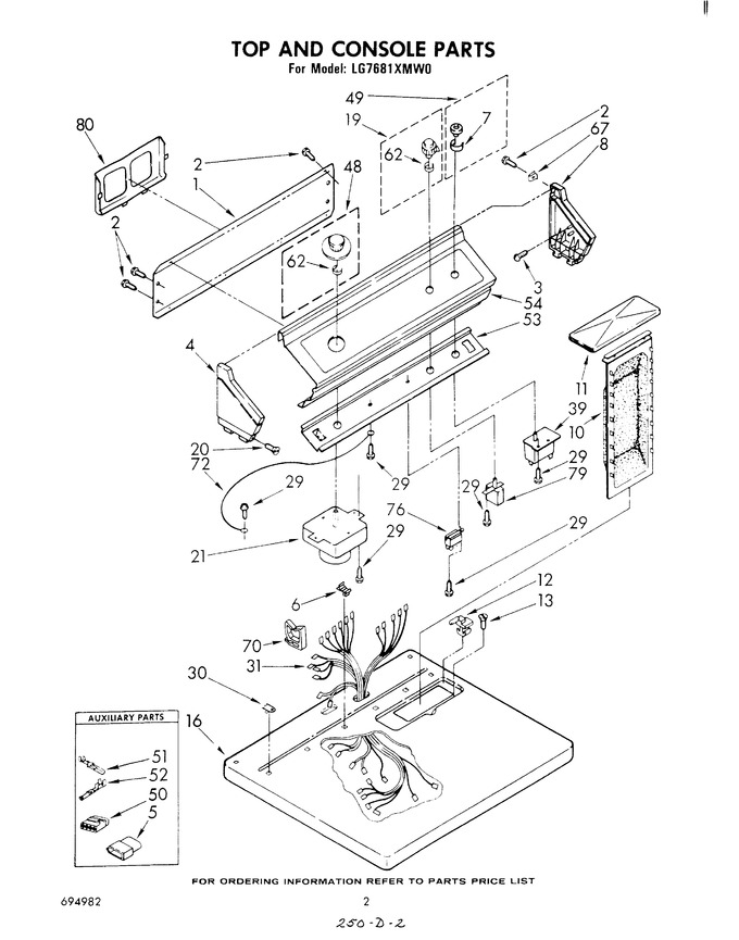 Diagram for LG7681XMW0