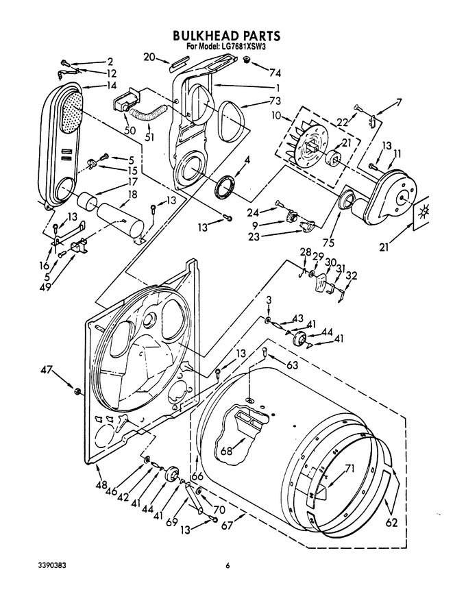 Diagram for LG7681XSN3