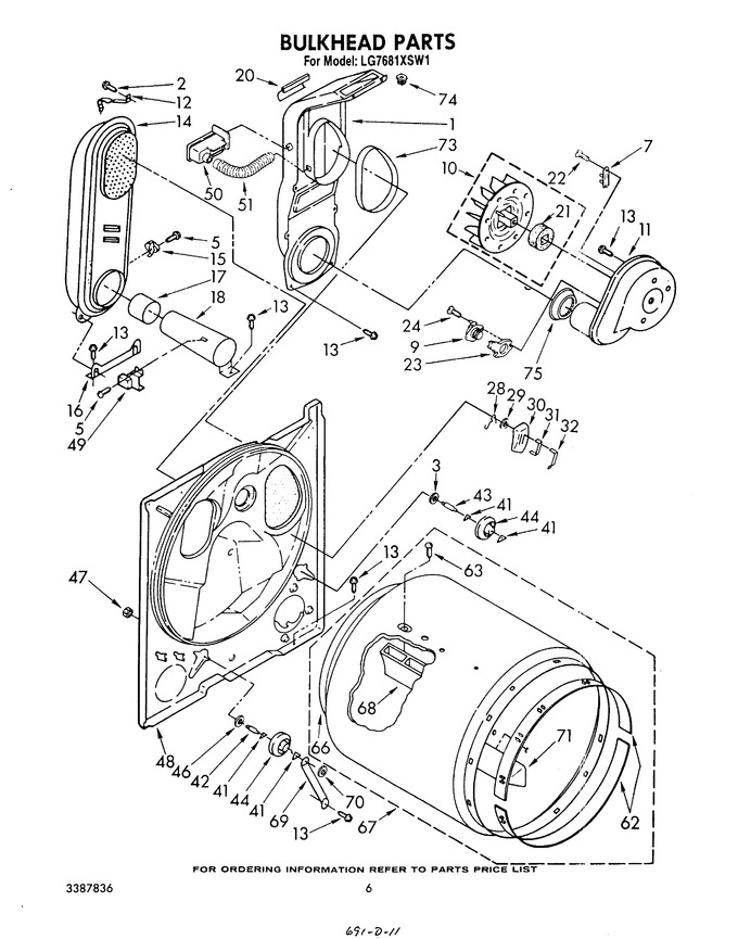 Diagram for LG7681XSW1