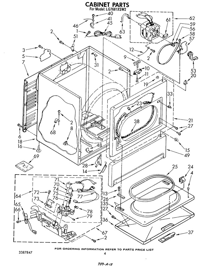 Diagram for LG7681XSW2
